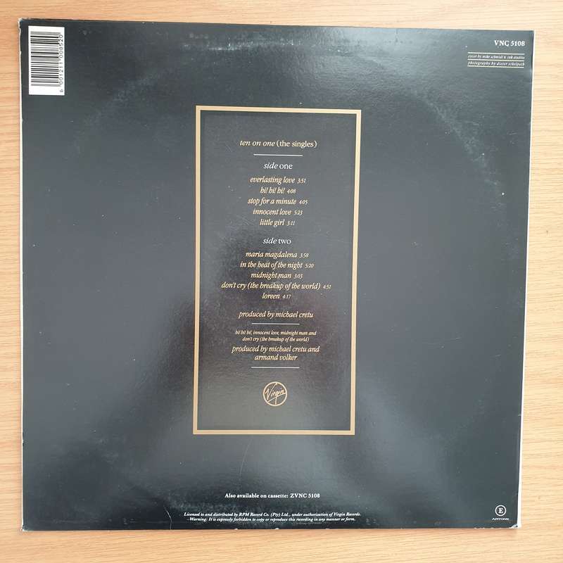 Sandra  Ten On One (The Singles) with Poster - Vinyl LP Record - Very-Good+ Quality (VG+) (ver...