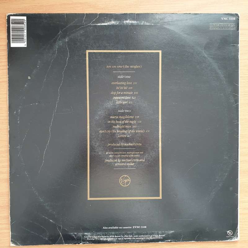 Sandra  Ten On One (The Singles) - Vinyl LP Record - Very-Good+ Quality (VG+) (verygoodplus)