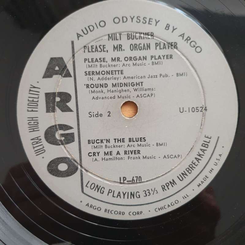 Milt Buckner  Please, Mr. Organ Player - Vinyl LP Record - Very-Good Quality (VG) (verry)