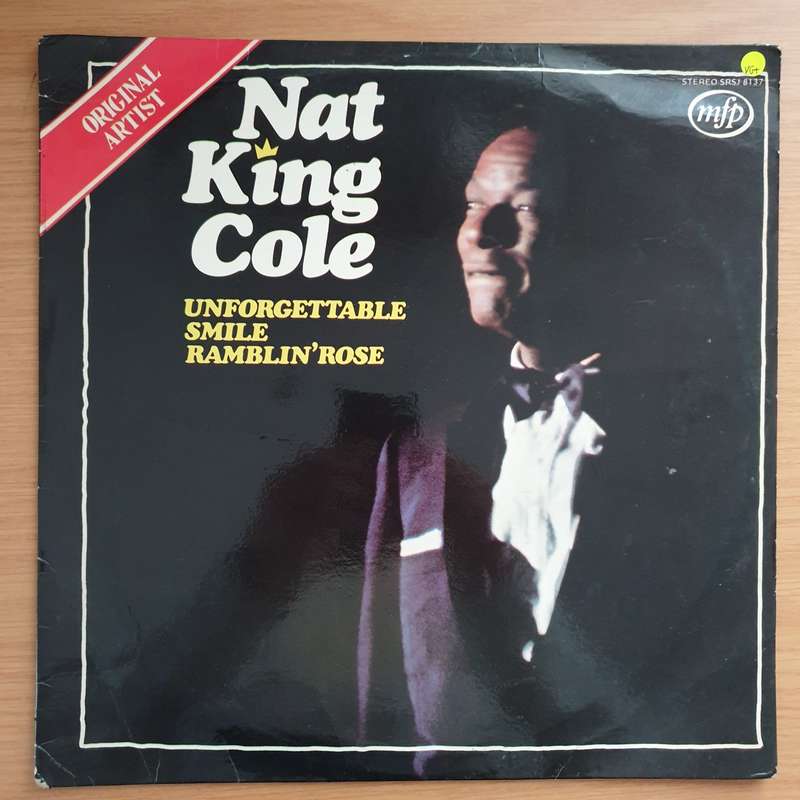 Nat King Cole  Unforgettable, Smile, Ramblin' Rose - Vinyl LP Record - Very-Good+ Quality (VG+...