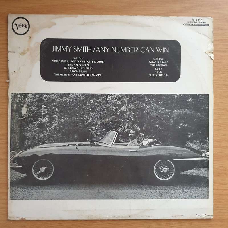 Jimmy Smith  Any Number Can Win - Vinyl LP Record - Very-Good+ Quality (VG+) (verygoodplus)