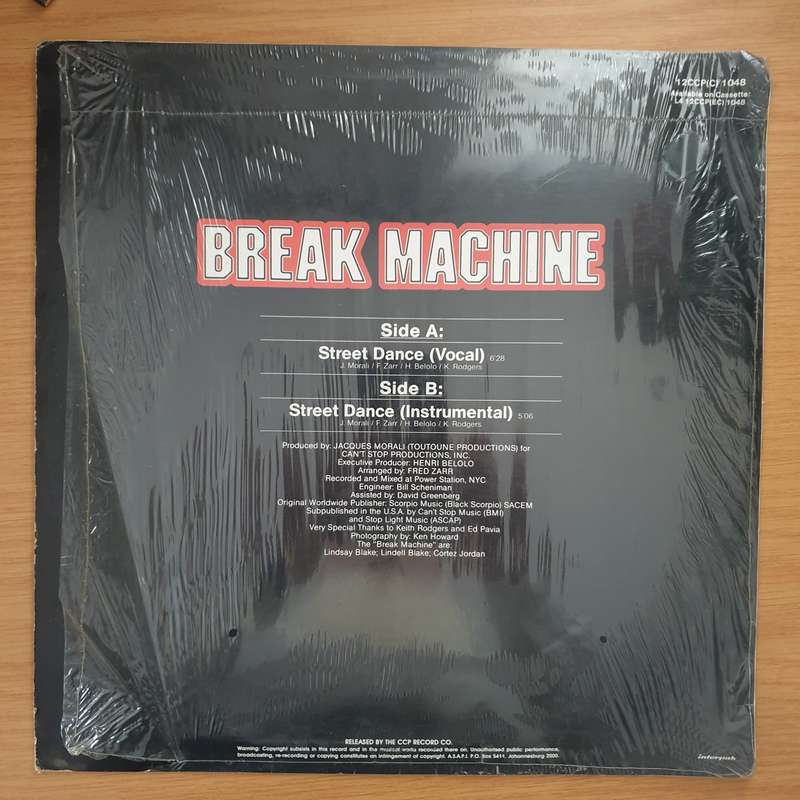 Break Machine  Street Dance - Vinyl LP Record - Very-Good+ Quality (VG+) (verygoodplus)
