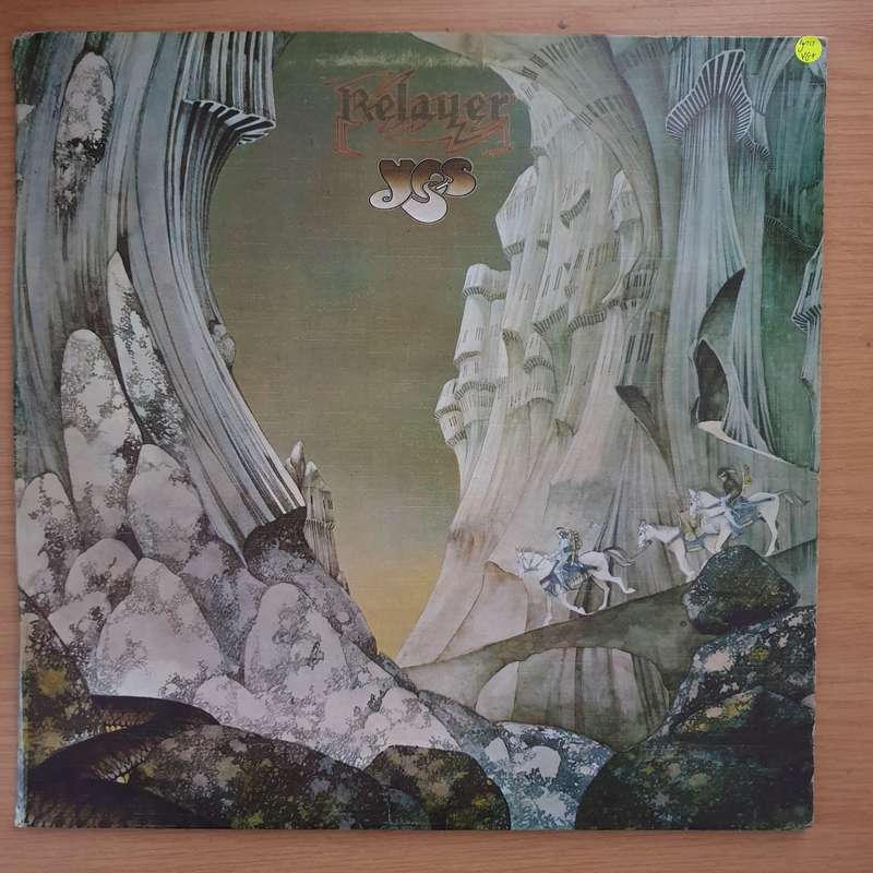 Yes  Relayer - with lyrics inner- Vinyl LP Record - Very-Good+ Quality (VG+) (verygoodplus)