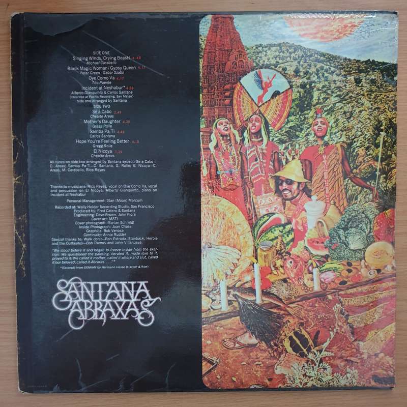 Santana  Abraxas - Vinyl LP Record - Very-Good+ Quality (VG+) (verygoodplus)