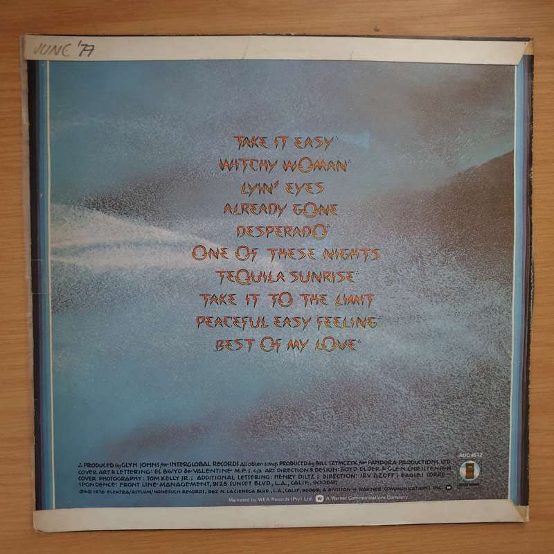 Eagles  Their Greatest Hits 1971-1975 (Rhodesia - Rare) - Vinyl LP Record - Very-Good+ Qual...