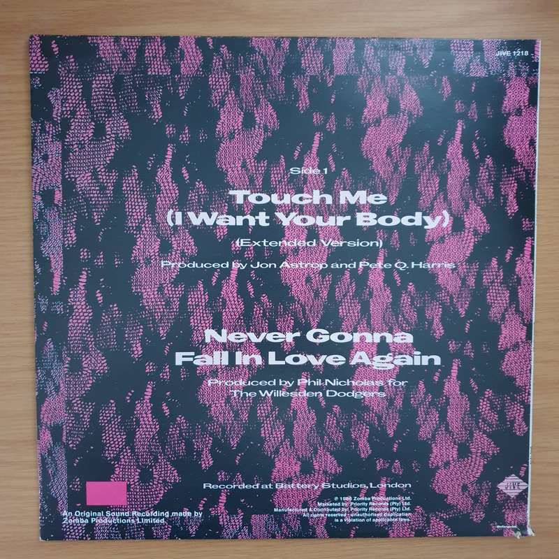 Samantha Fox  Touch Me (I Want Your Body) - Vinyl LP Record - Very-Good+ Quality (VG+) (verygo...