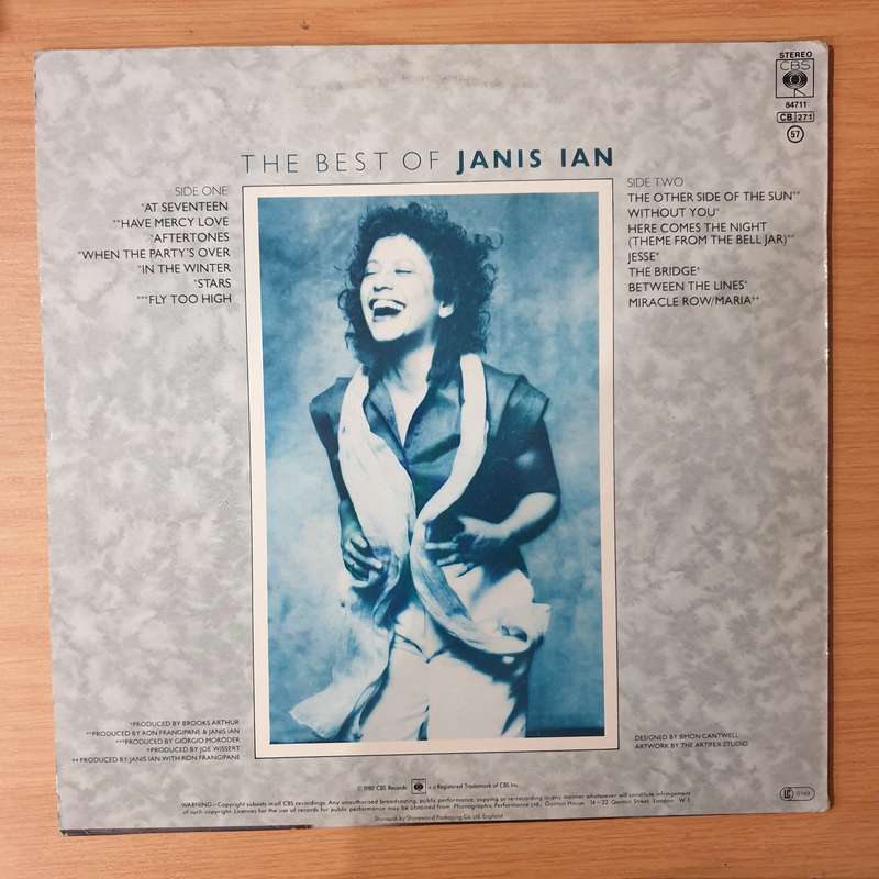 Janis Ian  The Best Of Janis Ian (UK) - Vinyl LP Record - Very-Good+ Quality (VG+) (verygoodplus)