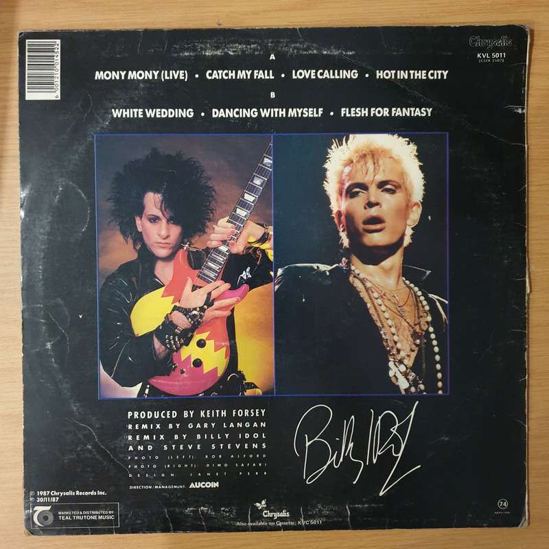 Billy Idol - Vital Idol - Vinyl LP Record  (VG+)