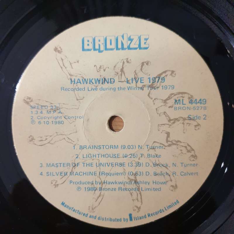 Hawkwind  Live Seventy Nine - Vinyl LP Record - Very-Good+ Quality (VG+) (verygoodplus)
