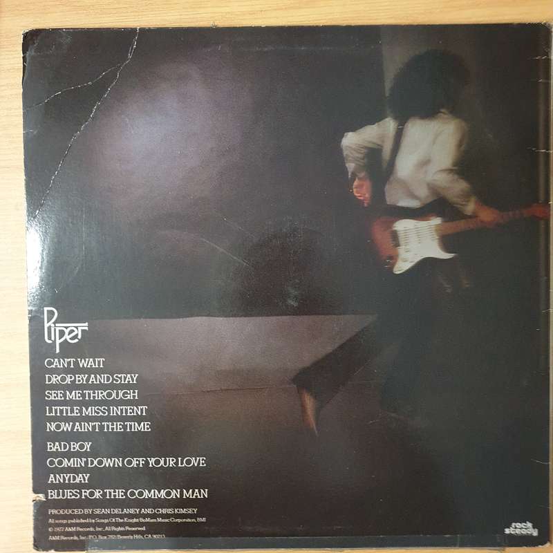 Piper  Can't Wait - Vinyl LP Record - Very-Good+ Quality (VG+) (verygoodplus)