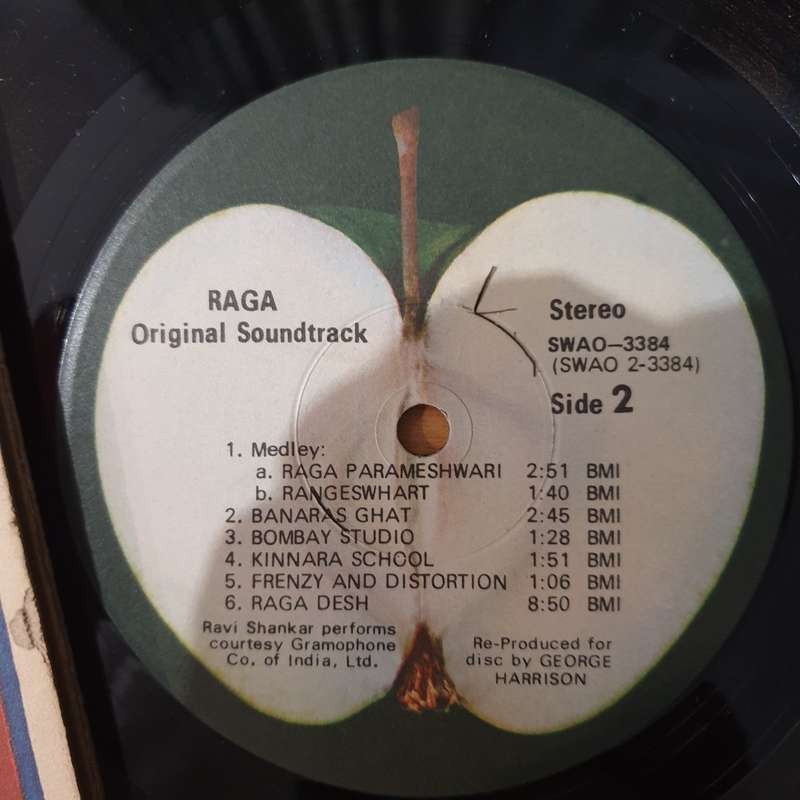 Ravi Shankar  Raga (Original Soundtrack Album) - Vinyl LP Record - Very-Good+ Quality (VG+) (v...