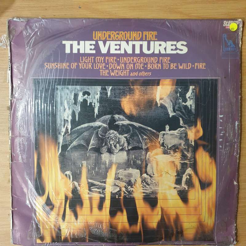 The Ventures  Underground Fire - Vinyl LP Record - Very-Good Quality (VG) (verry)