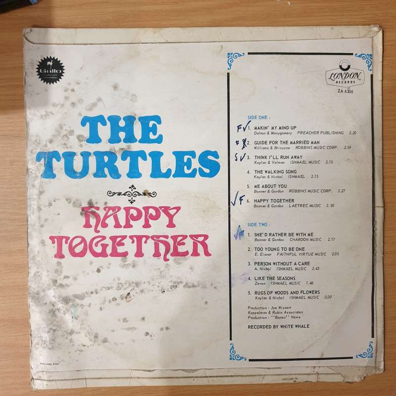 The Turtles  Happy Together - Vinyl LP Record - Very-Good+ Quality (VG+) (verygoodplus)