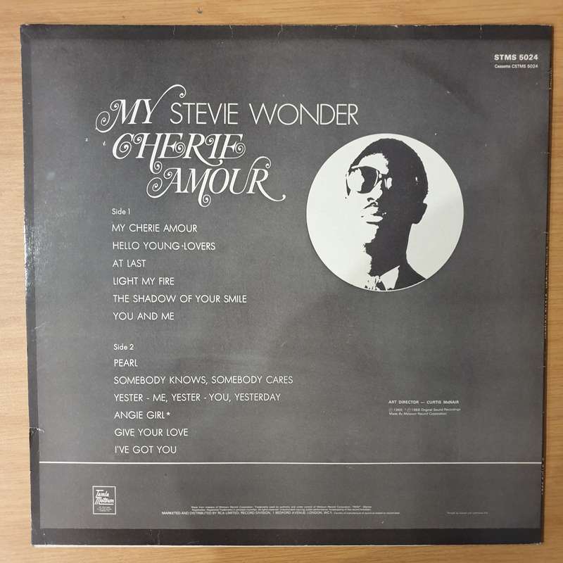 Stevie Wonder  My Cherie Amour - Vinyl LP Record - Very-Good+ Quality (VG+) (verygoodplus)