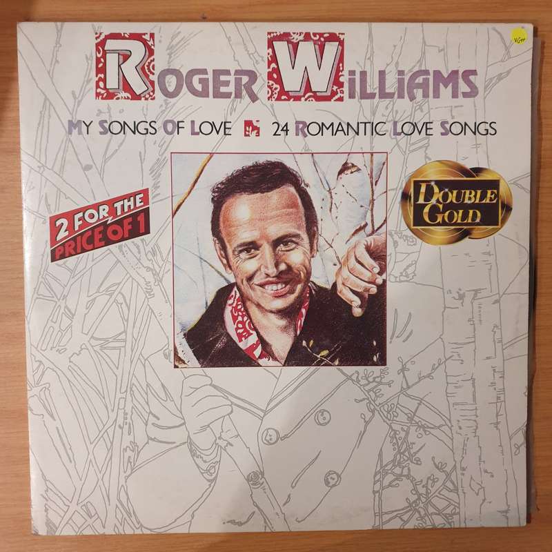 Roger Williams - My Songs of Love - Double Vinyl LP Record - Very-Good+ Quality (VG+) (verygoodplus)