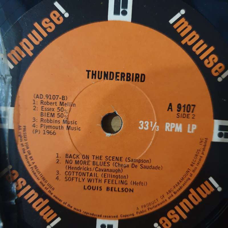 Louis Bellson  Thunderbird - Vinyl LP Record - Very-Good Quality (VG) (verry)