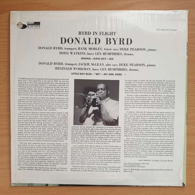 Donald Byrd  Byrd In Flight - Vinyl LP Record - Very-Good+ Quality (VG+) (verygoodplus)