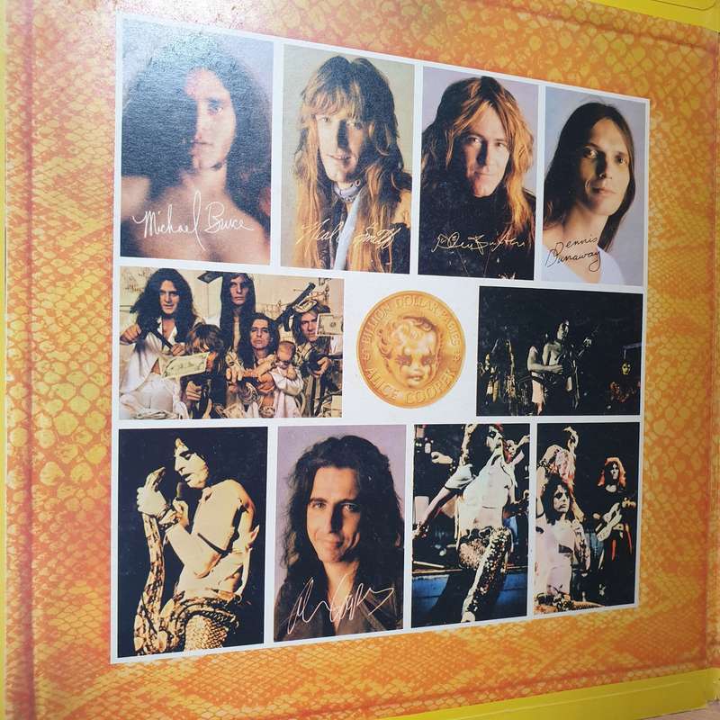Alice Cooper  Billion Dollar Babies with Lyrics - Vinyl LP Record - Very-Good Quality (VG) (ve...