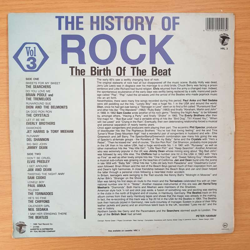 The History of Rock - Vol 3 - Vinyl LP Record - Very-Good+ Quality (VG+) (verygoodplus)