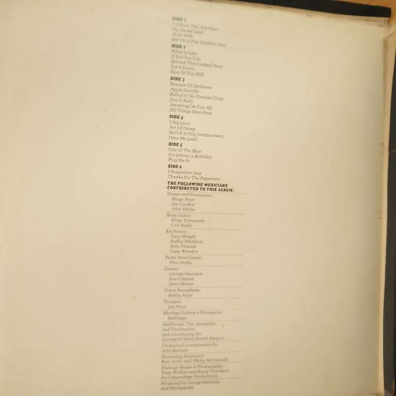 George Harrison  All Things Must Pass (includes lyrics booklet) - 3x Vinyl LP Record Box Se...