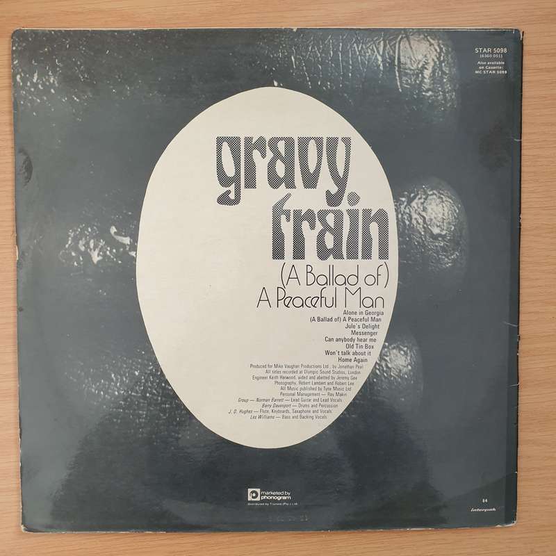 Gravy Train  (A Ballad Of) A Peaceful Man - Vinyl LP Record  (VG)