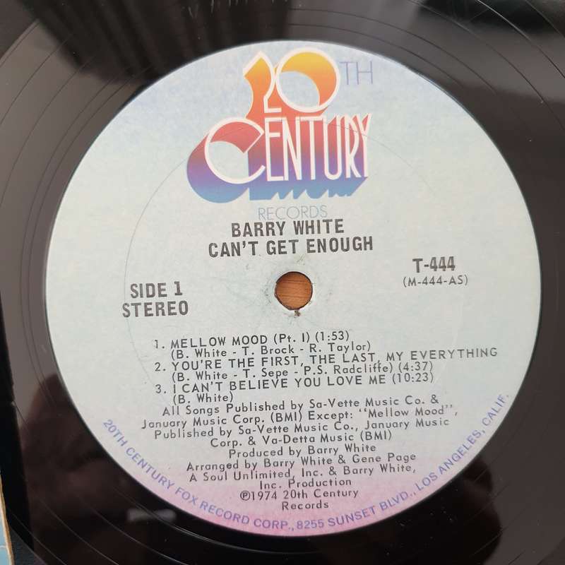 Barry White - Can't Get Enough - Vinyl LP Record - Very-Good Quality (VG) (verry)