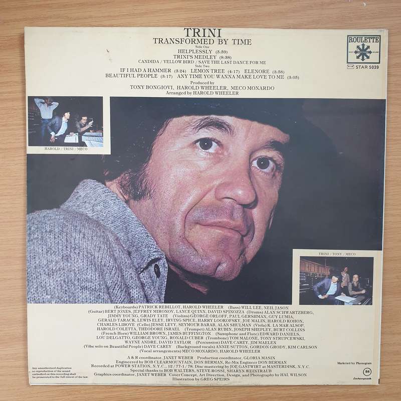 Trini  Transformed By Time - Vinyl LP Record - Very-Good+ Quality (VG+) (verygoodplus)