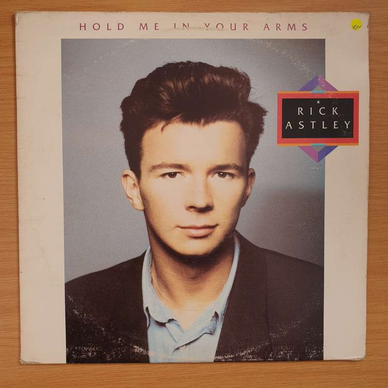 Rick Astley  Hold Me In Your Arms - Vinyl LP Record - Very-Good+ Quality (VG+) (verygoodplus)