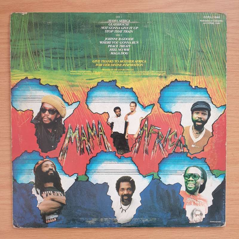 Peter Tosh  Mama Africa - Vinyl LP Record - Very-Good+ Quality (VG+)