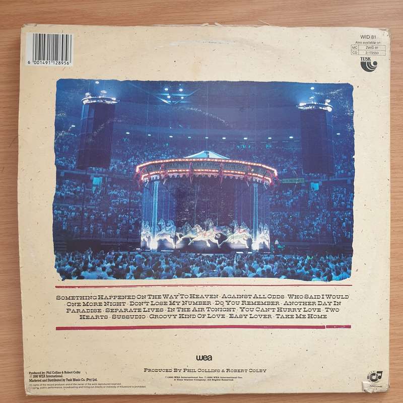 Phil Collins  Serious Hits...Live! - Vinyl LP Record - Very-Good+ Quality (VG+)