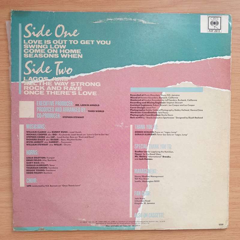 Third World  All The Way Strong - Vinyl LP Record - Very-Good+ Quality (VG+)