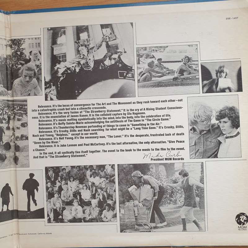 The Strawberry Statement - Promo Album - Double Vinyl LP Record - Very-Good+ Quality (VG+)