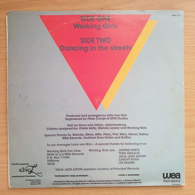 Working Girls  - Vinyl LP Record - Very-Good+ Quality (VG+)