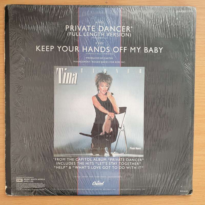 Tina Turner  Private Dancer (Full Length Version) - Vinyl LP Record  (VG+)