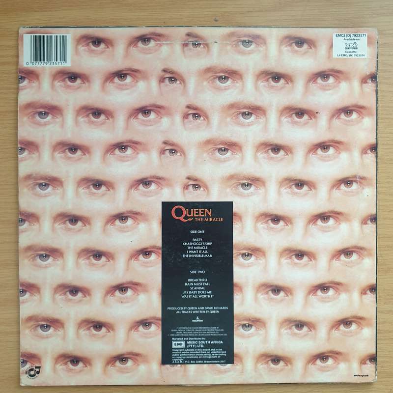 Queen - The Miracle - Vinyl LP Record - Very-Good+ Quality (VG+)