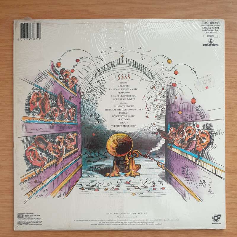 Queen  Innuendo - Vinyl LP Record - Very-Good+ Quality (VG+)