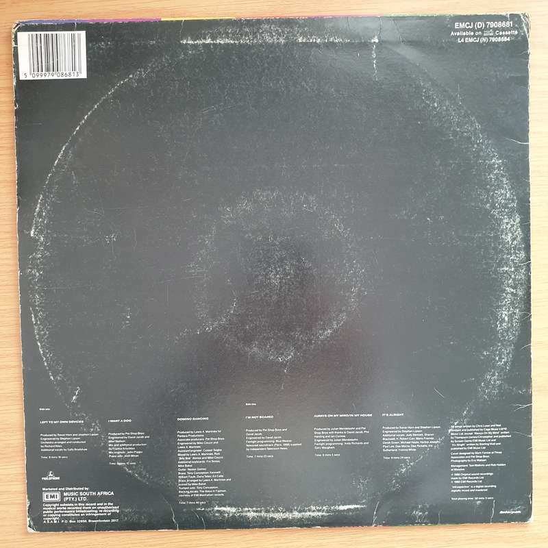 Pet Shop Boys  Introspective - Vinyl LP Record - Very-Good+ Quality (VG+)