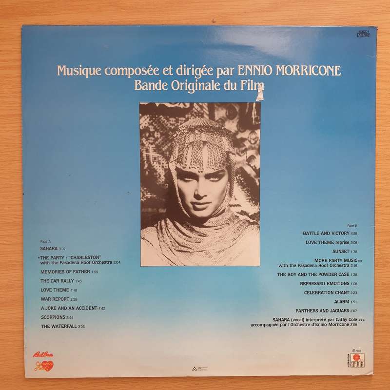 Sahara - Ennio Morricone  (Bande Originale Du Film) - Brooke Shields  Vinyl LP Record - Ver...