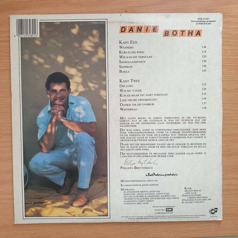Danie Botha  Wenners - Vinyl LP Record - Very-Good+ Quality (VG+) (verygoodplus)