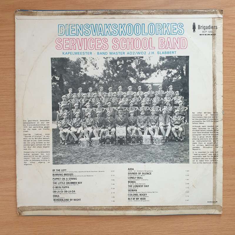 Diensvakskoolorkes - Services School Band South Africa - JH Slabbert - Vinyl LP Record - Very-Goo...