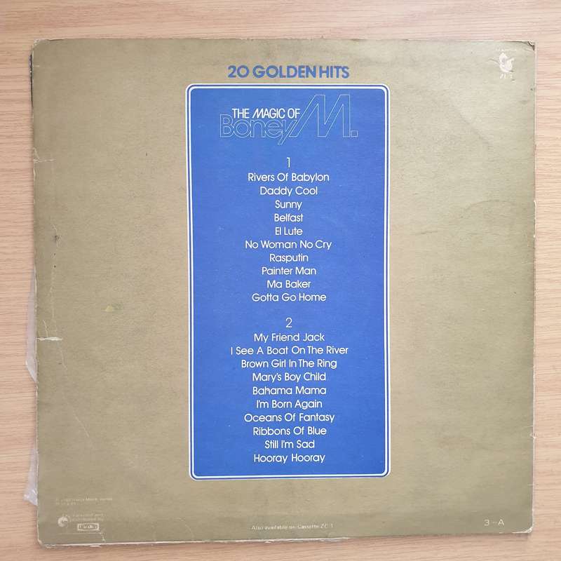 Boney M - The Magic of Boney M - 20 Golden Hits - Vinyl LP Record - Very-Good- Quality (VG-)