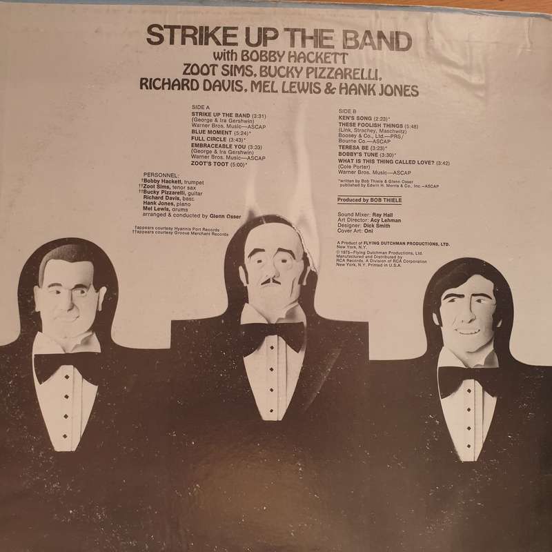 Strike Up The Band  Bobby Hackett, Zoot Sims, Bucky Pizzarelli, Richard Davis, Mel Lewis & Han...