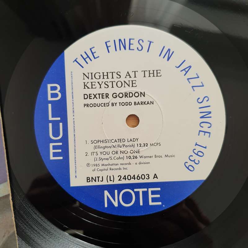 Dexter Gordon  Nights At The Keystone  Vinyl LP Record - Very-Good+ Quality (VG+) (verygood...