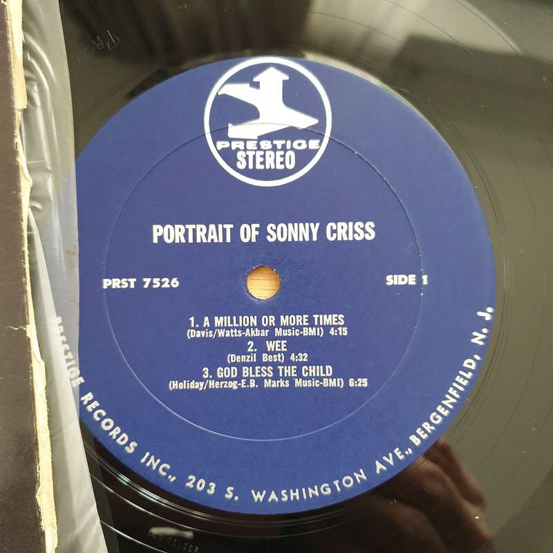 Sonny Criss  Portrait Of Sonny Criss - Vinyl LP Record - Very-Good Quality (VG) (verry)