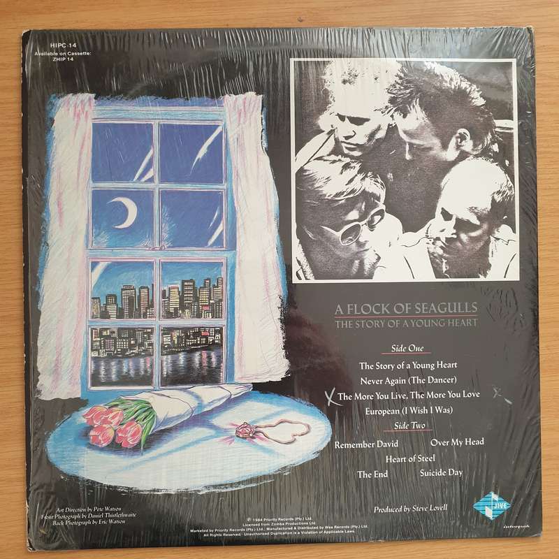A Flock Of Seagulls  The Story Of A Young Heart -  Vinyl LP Record  - Very-Good+ Quality (VG+)
