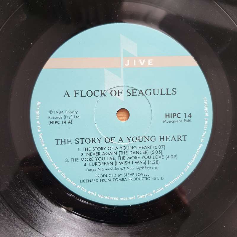 A Flock Of Seagulls  The Story Of A Young Heart -  Vinyl LP Record  - Very-Good+ Quality (VG+)