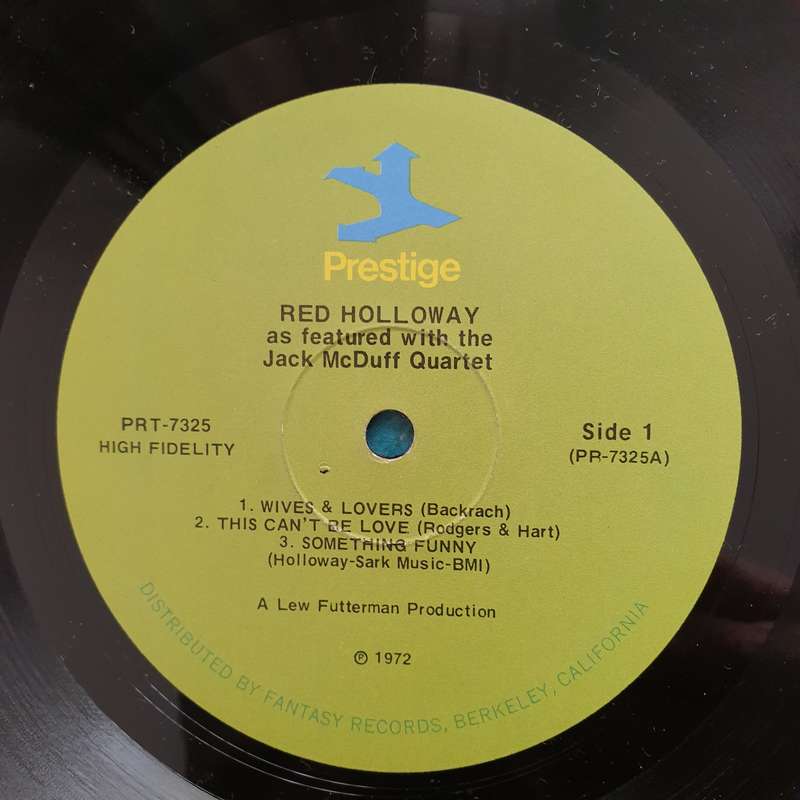 Red Holloway With The Brother Jack McDuff Quartet  Cookin' Together - Vinyl LP Record - Very-G...