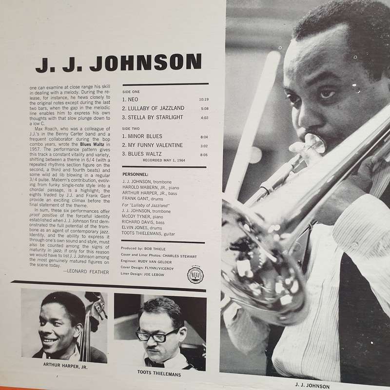 J.J. Johnson  Proof Positive - Vinyl LP Record - Very-Good+ Quality (VG+) (verygoodplus)