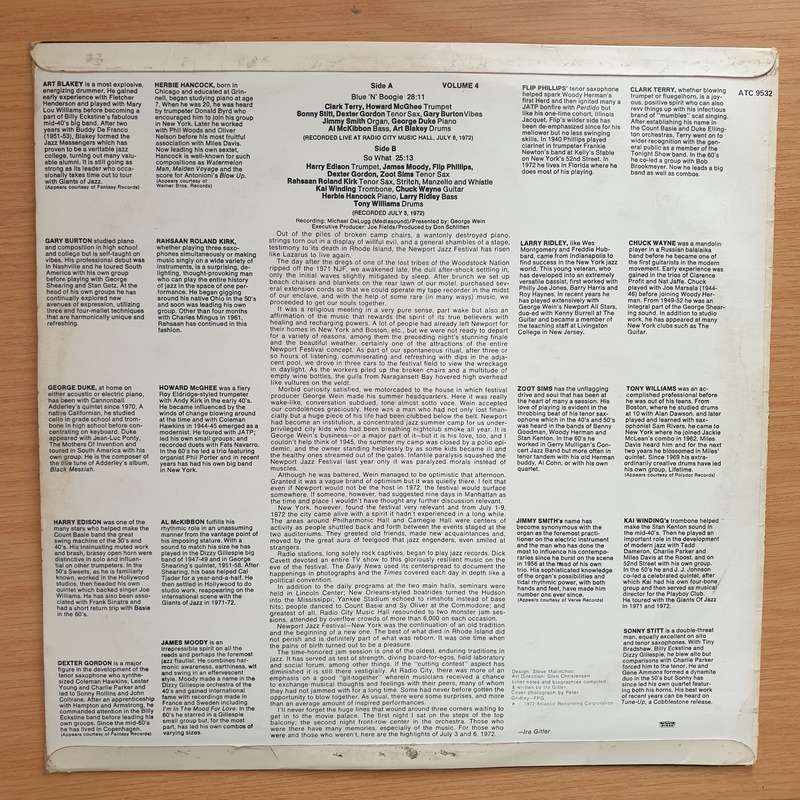 Newport In New York '72 - The Jam Sessions, Vol 4 - Vinyl LP Record - Very-Good+ Quality (VG+) (v...