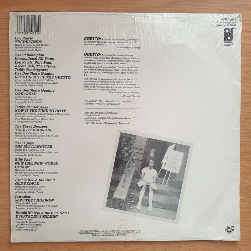 The Philadelphia International All-Stars  Let's Clean Up The Ghetto - Vinyl LP Record - Very-G...